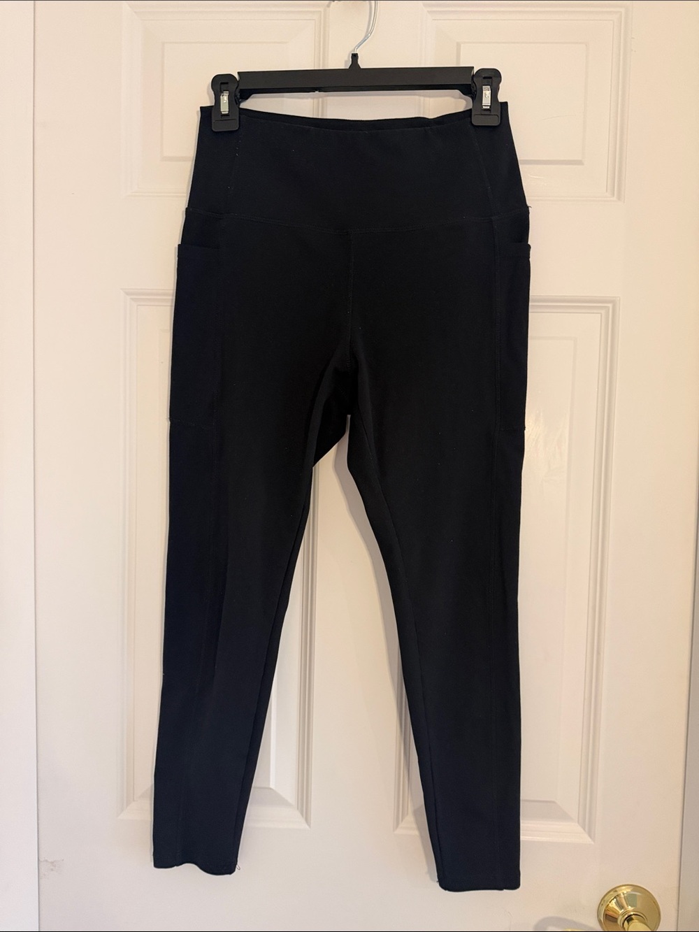 Danskin Black High-Waist Leggings with Side Pockets